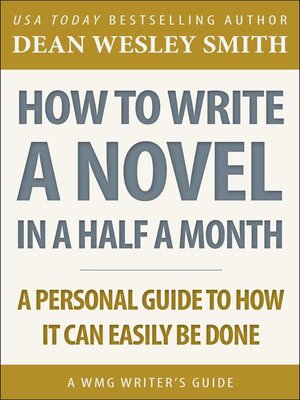 cover image of How to Write a Novel in Half a Month